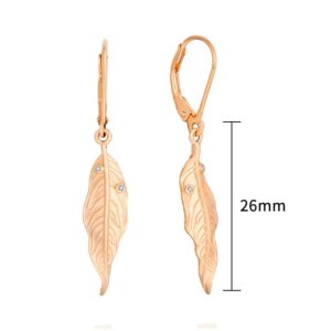 26mm-Sterling-silver-rose-gold-plated-leaf-drop-earrings-Size.jpg